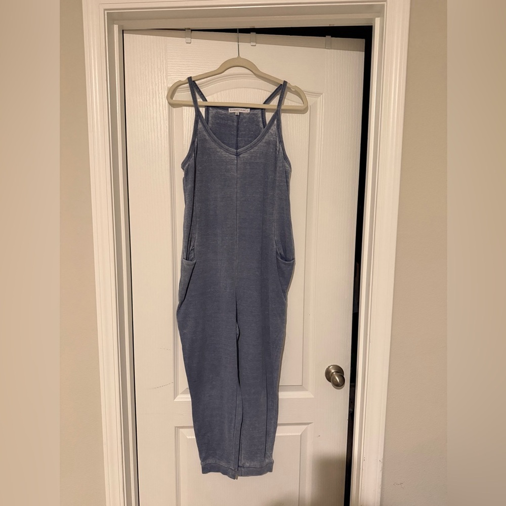 Sincerely Jules Blue Sleeveless Jumpsuit Romper